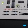 KELIK K72102 MH-47E interior 3D decals for Italeri kit 1/72